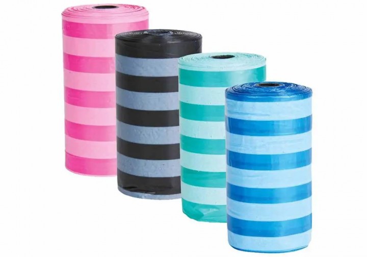 Пакети для фекалій М смужка, 8х20шт